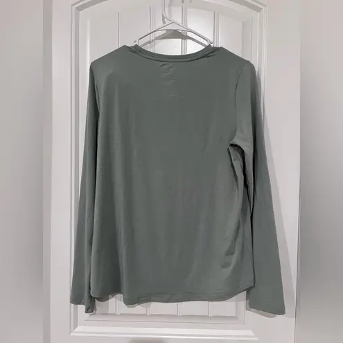 All In Motion Women’s Long Sleeve Performance Top – Sage Green, Size Small