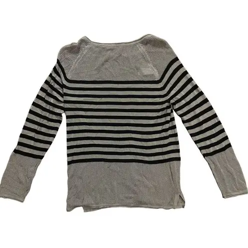 525 America black & light brown knit sweater sz small Black