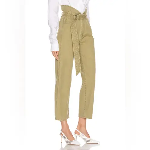 NWT Marissa Webb Travis Heavy Canvas Pant in
Khaki Green Sz 4 $345