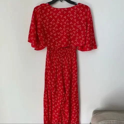 Finders Keepers Frida Pantsuit Red Ditsy Doo