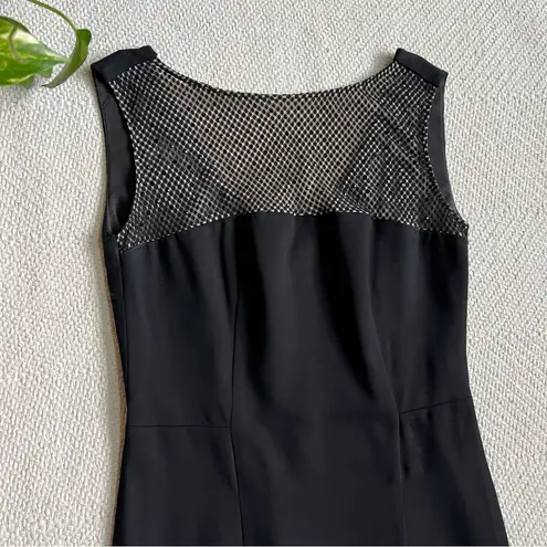 L'Agence Bateau Neckline Black Sheath Dress