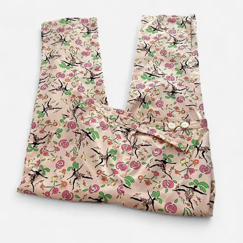 Tibi Quirky Fun Y2K Boho “Dancing Women” Print Pants – Novelty Graphic (Size 4)