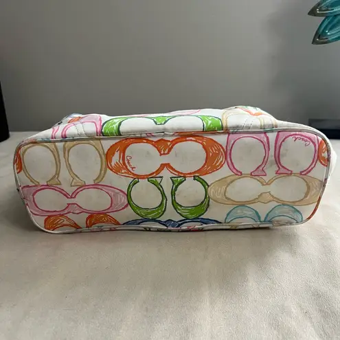 Coach 👜 Scribble Signature Multicolor Shoulder Bag & Wallet Set