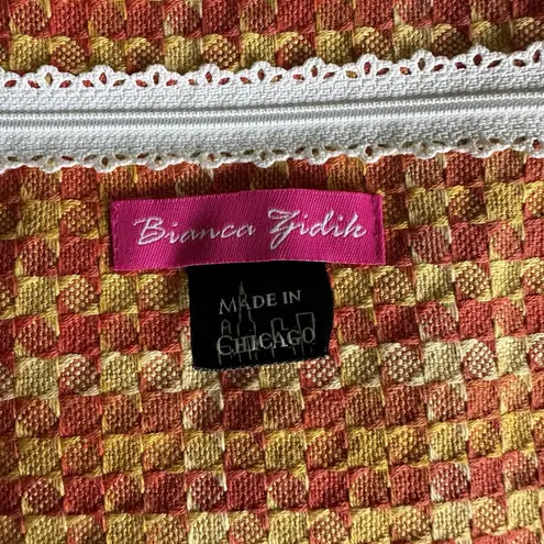 Cute Colorful Handmade Purse Pug Bulldog Plaid Abstract