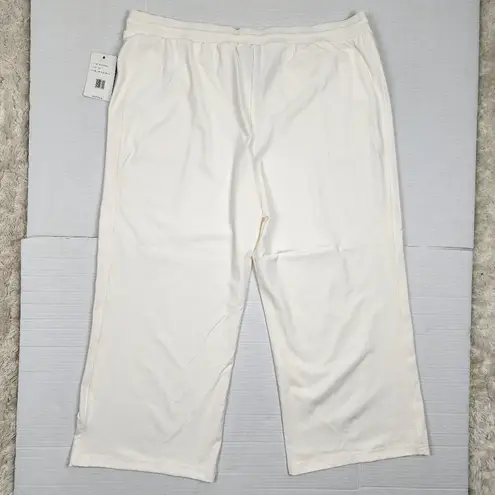 Zac and Rachel Tie Waist Crop Pants in Cream Color Size XXL NWT