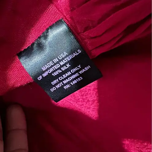 Elegant Red Dress with Bow Azeeza silk dress : Box OW6 Size XS