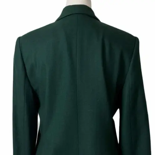Laura Gayle Vintage Petite Hunter Green Notch Lapel Wool Blazer Women’s Size 10P
