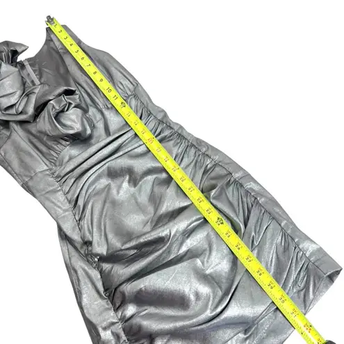 Jessica McClintock Ruched Stretched Taffeta Dress