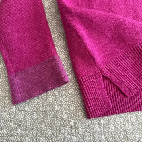 J.Jill Majestic Fuchsia Pink Funnel Mock Neck Cozy Sweater Size Size M Size M