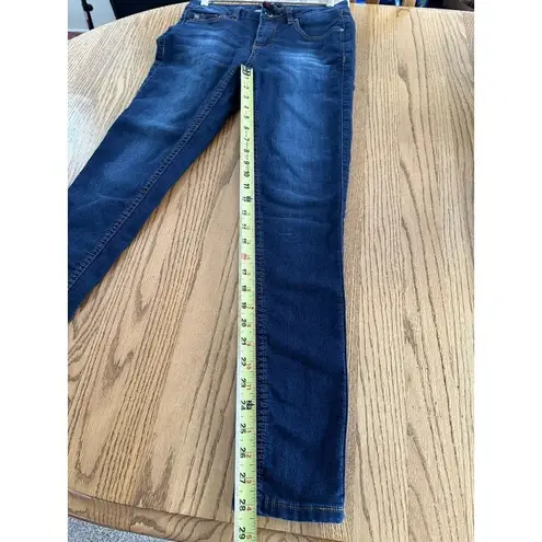 Earl Jean Womens Skinny Ankle Jeans 4 Medium Wash Denim Stretch Mid Rise Fall