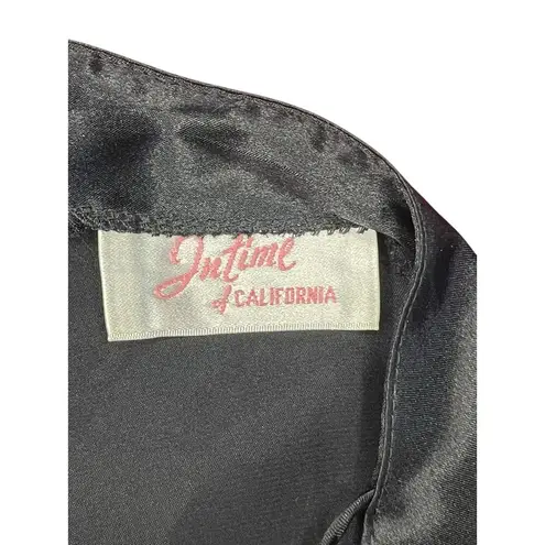 InTime Women’s Vintage Black Spaghetti Strap Teddy/Lingerie, Size Medium