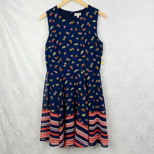 Maison Jules 5 for $25| Watermelon Print Fit and Flare Mini Dress SIze M NWT