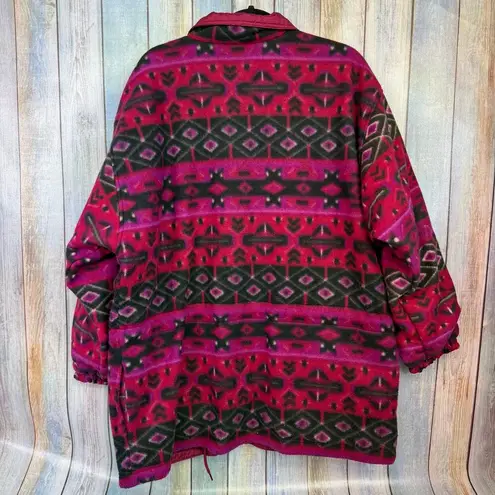 Westbound Sport Reversible Jacket Large Aztec Southwest Vintage 80's Long Coat