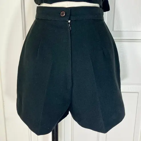 High rise black dress shorts back zip closure, women's size 8 but run very small