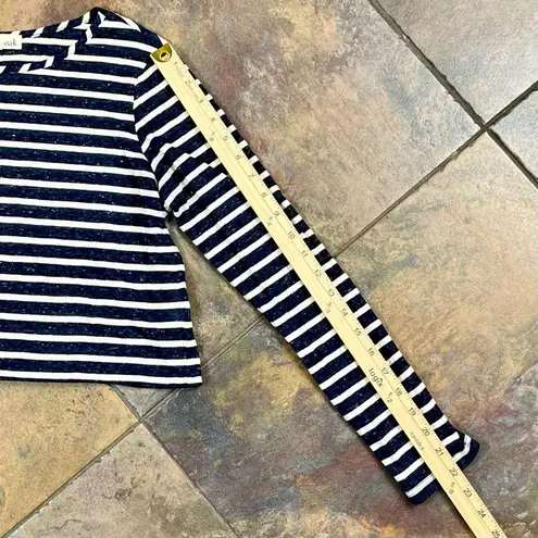 Olive & Oak Stripe Long Sleeve Cropped Top Medium