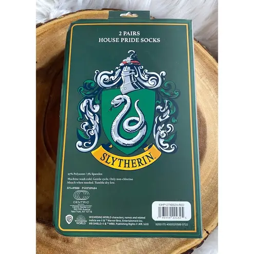 NWT Harry Potter 2 Pairs of House Pride Socks Set Green
