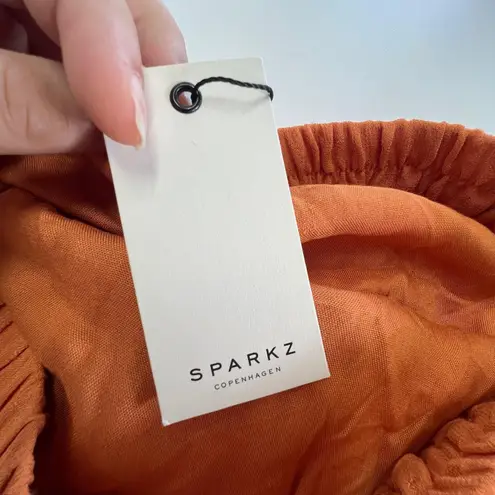 Sparkz Copenhagen Skirt Womens Small Heaven Lightweight Boho Flowy Skirt Orange