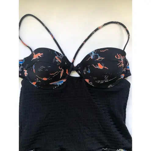 NWT Revolve Insight Bondage Bustier Swimsuit in Black Size 10