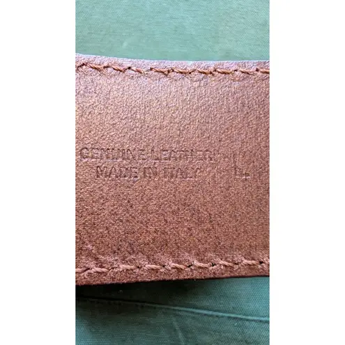 Doncaster Women's Brown Leather Belt with Silver Buckle One Size