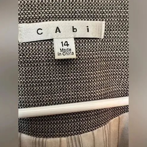 CAbi  Suit Jacket and pants Light Brown Plaid Button Blazer Stretch