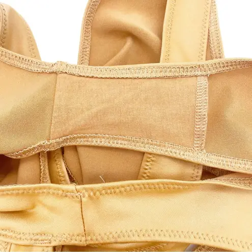 SKIMS Wet Jersey Cutout Bodysuit One Piece in Ochre Tan Women’s Size Small