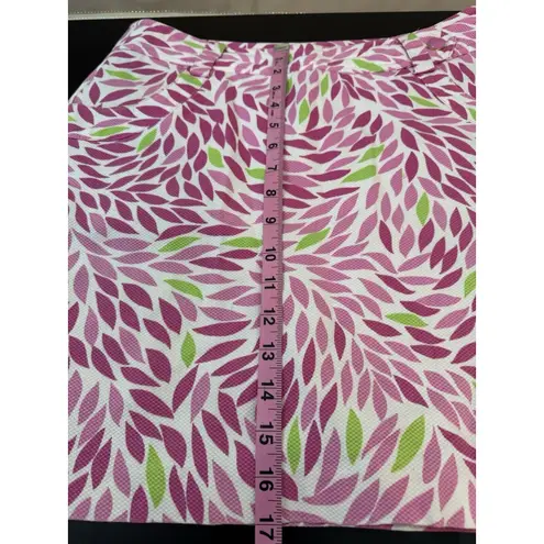 EP Pro Skort Womens Size 8 Pink Golf Tennis Leaves Performance Active