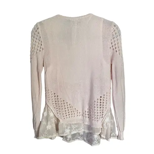 Sunday in Brooklyn Anthropologie Sz XS Knit Sweater Small Layered Look Romantic
