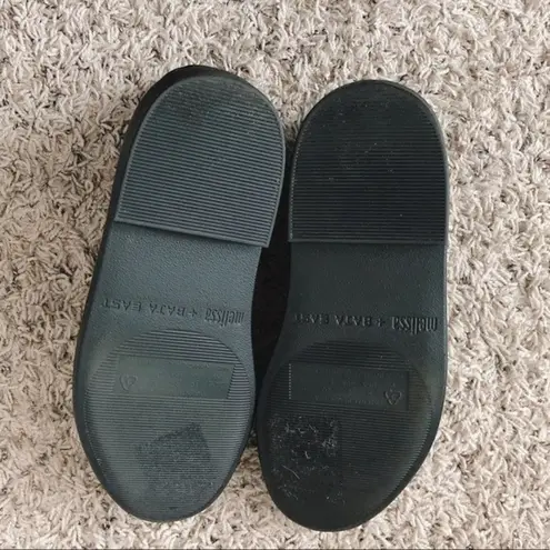 Melissa +Baja East Booties Black Embossed Boots Size 8 NEW