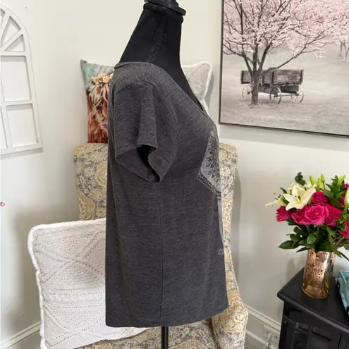 Lucky Brand  Graphic Gray Short Sleeve Tee