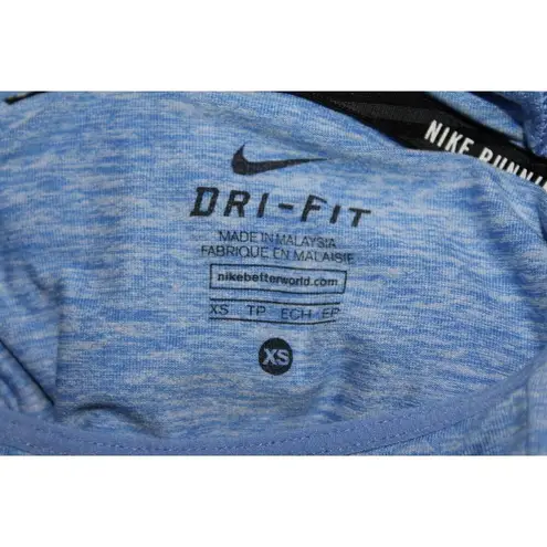 Nike Womens  Dri-Fit Dry Element Running Hoodie Blue Heather Sweatshirt Size XS