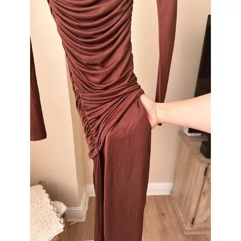 NWD L’Acadamie Alma Dress in Brown size XS