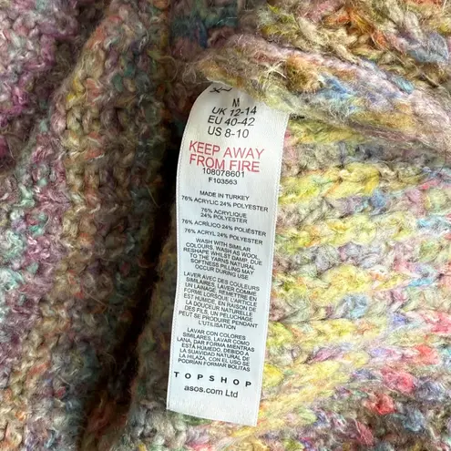 Topshop ASOS  Women’s Knit Space Dye Rollneck Pullover Sweater Size 8-10 Medium