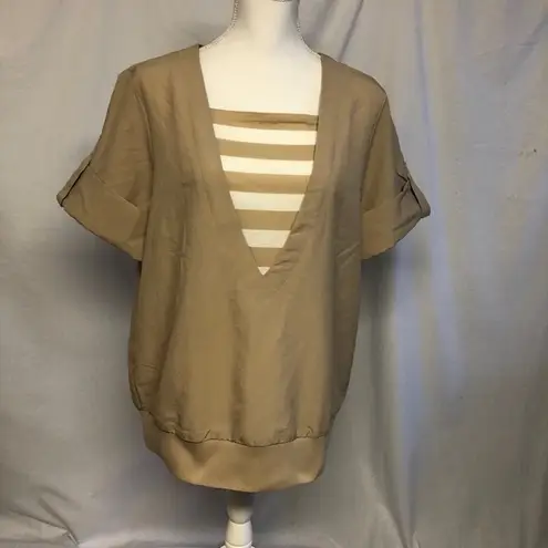 Blair Casual Tan Pant Suit Womens M Used