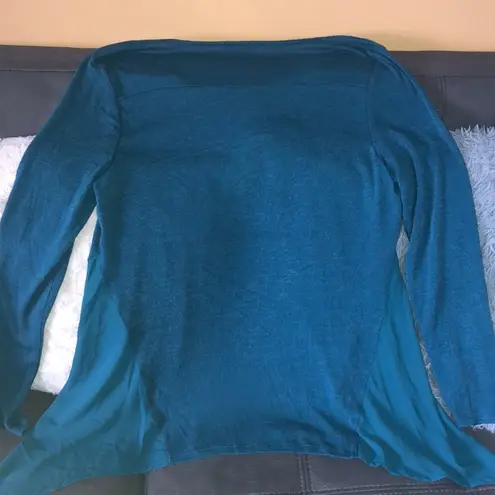 Simply Vera VERA WANG Blue/Green Tunic Top Size L