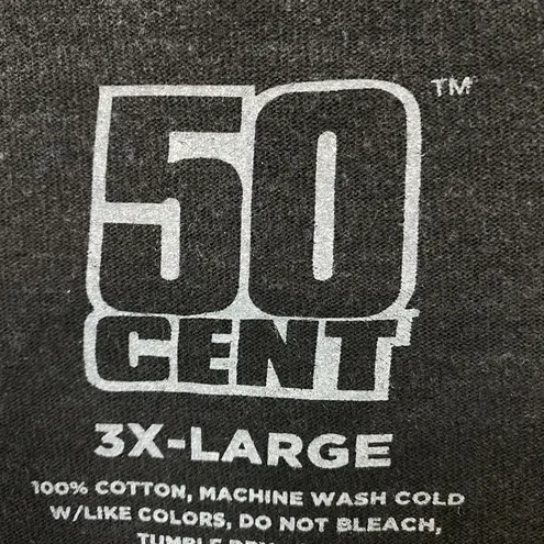 50 Cent Get Rich Die Trying Hip-Hop T-Shirt Size 3XL