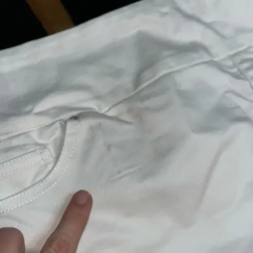 NWT! S.C. & Co. Womens Casual Denim Skort White Size XL