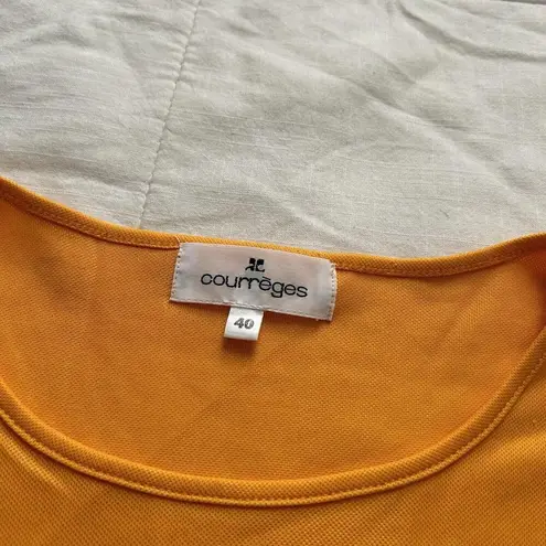 Orange Courreges Tee Shirt Size 40 Size M