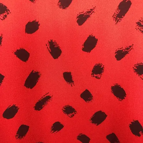 Riah Fashion Red and Black Blouse - Size Small