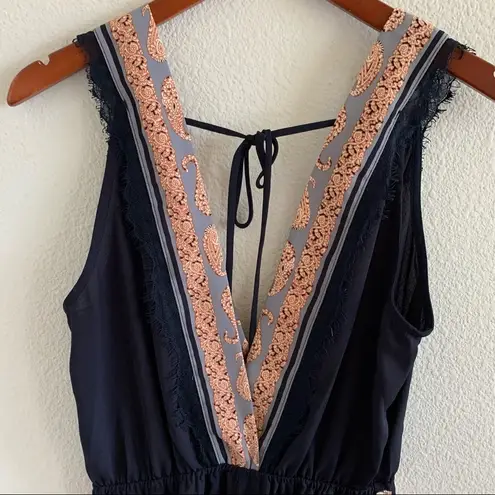 Illa Illa  Deep V Romper Playsuit Jumpsuit Flirty Lace Romantic Boho Small thumbnail 12