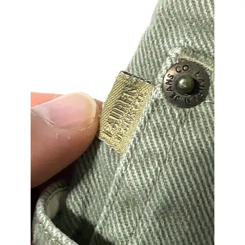 Ralph Lauren Jeans Straight High Waist Stretch Womens 8 Normcore Casual Preppy Green