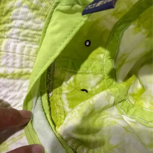 Panama Jack Unisex Tie-Dye Bucket Hat Lime Green Summer Casual