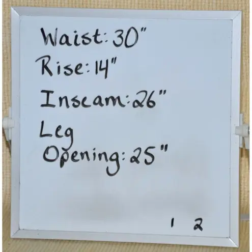 Mud Pie NWT Women's Crawford Wide Leg Jeans Raw Hem Ladies L Brown High Rise - Image 11