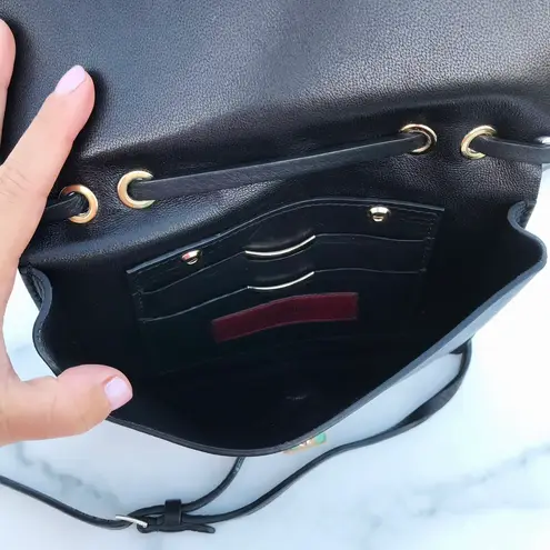 Valentino Garavani Valentino Rockstud women’s black leather shoulder bag