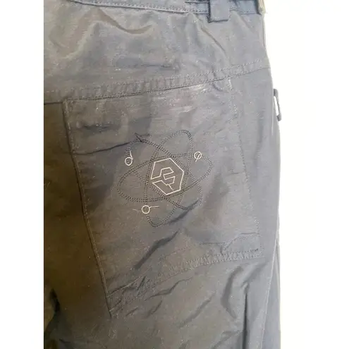 Burton Formula Women’s Blk Snowboarding Pants Sz Lg Zippers Pockets Winter Warm