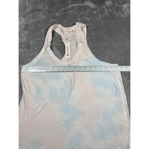 Sundry Tank Top Womens 2 Medium Blue White Tie Dye Racerback Lightweight Soft