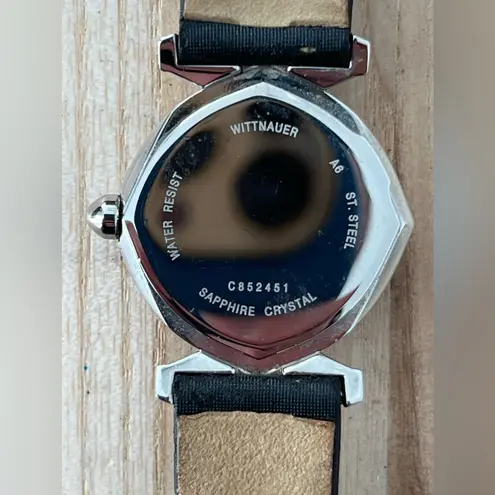 Wittnauer Longines Rare Genuine Diamonds Ladies Watch Uniquely Shaped Crystal Silver