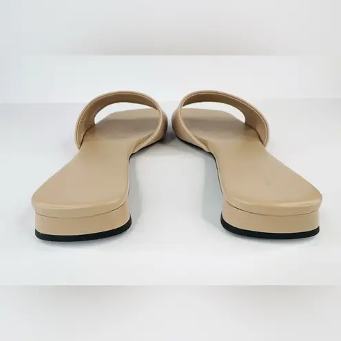 Balenciaga Duty Free Nude Sheepskin Leather Logo Flat Sandals Size EU 40 - US 10