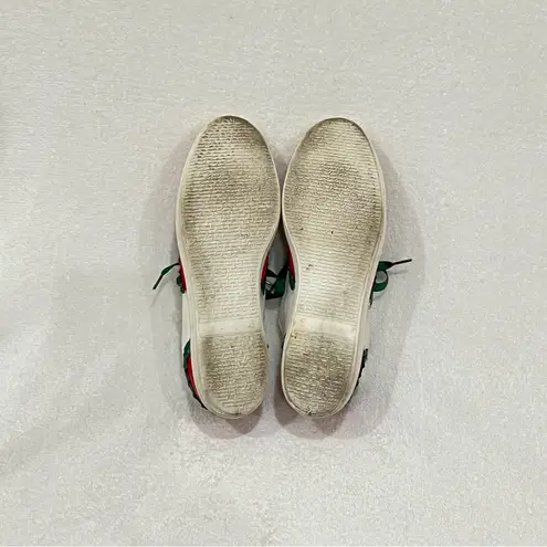 Watermelon Canvas Handmade Sneakers Size 8 Red