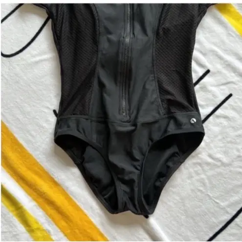 Next Black One Piece Swimsuit Sleek Design Size M