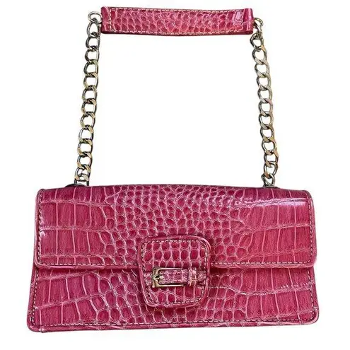 Liz Claiborne Vintage Y2K  Pink Faux Snakeskin Purse